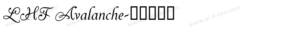LHF Avalanche字体转换